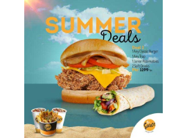 The Sauce Burger Cafe Summer Deal 2 For Rs.1199/- +Tax